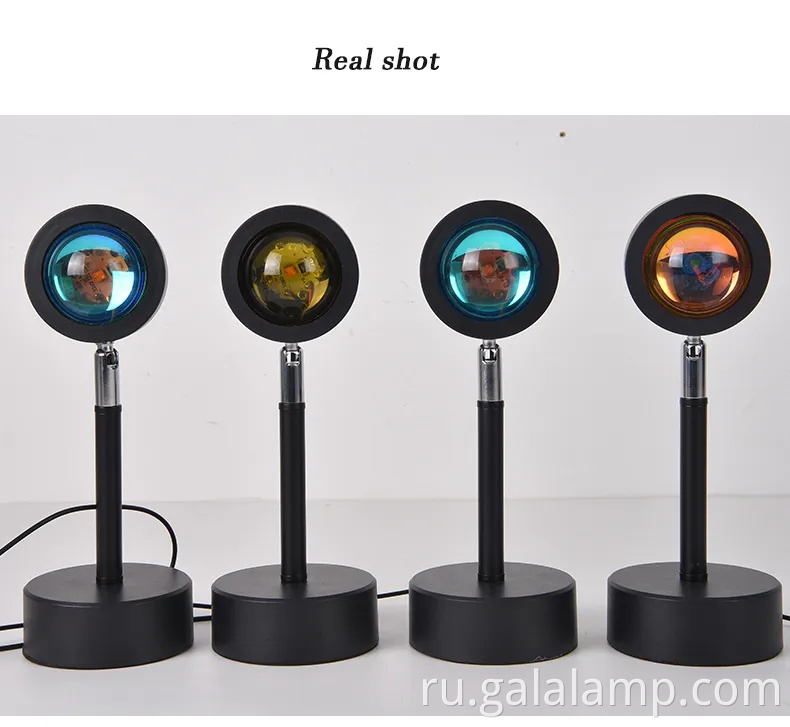 USB Sunset Projector Lamp - светодиодный ночной свет Rainbow для дома